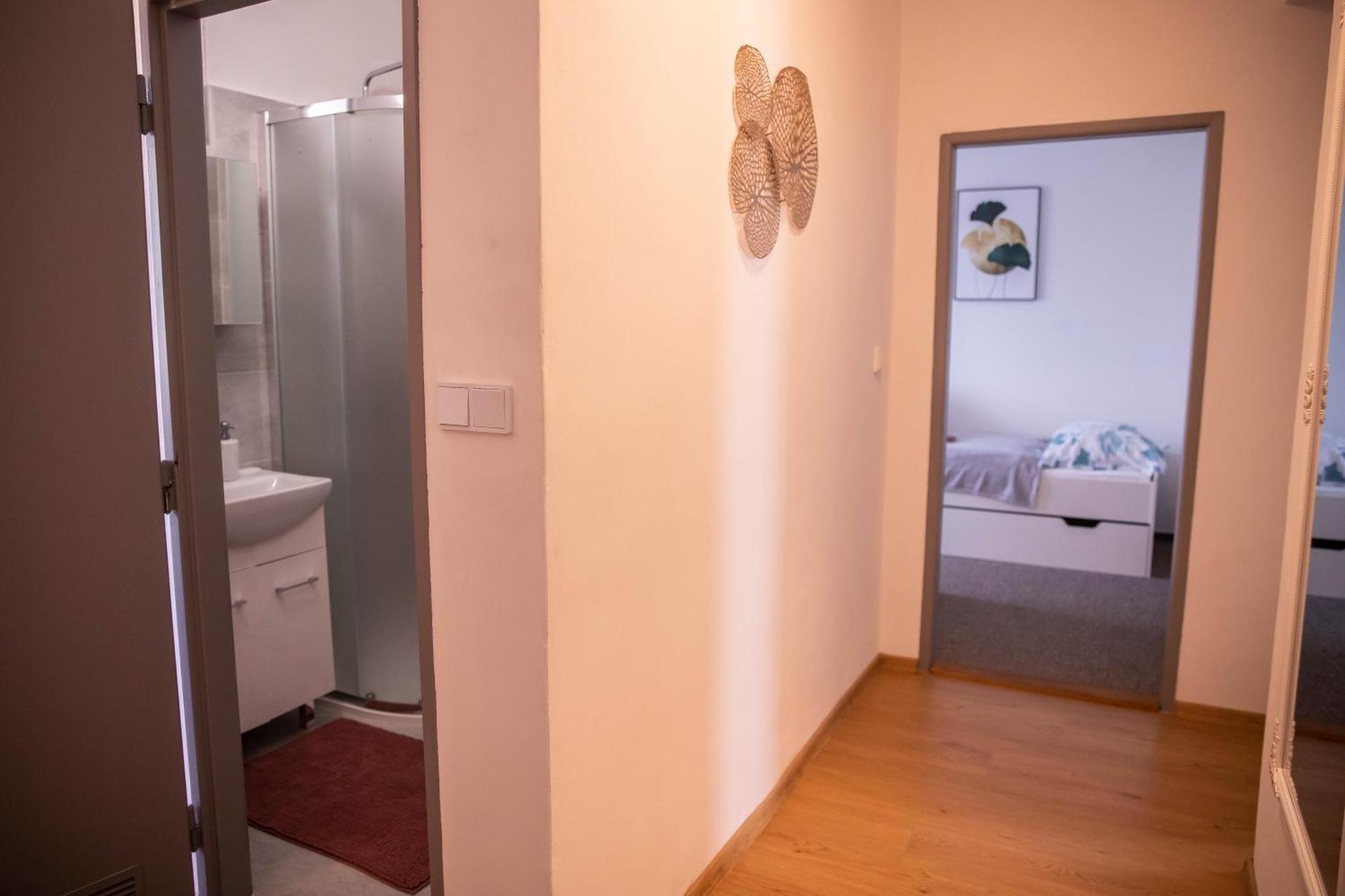 Prostorny Byt V Centru U Reky, 2 Loznice, Balkon Hradec Králové エクステリア 写真